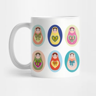 Russian dolls matryoshka (4) Mug